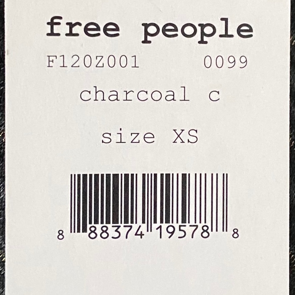 New! FREE PEOPLE Temptress Bodycon dress, charcoal, XS - Picture 9 of 10